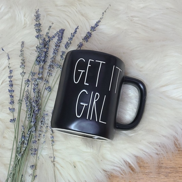 Rae Dunn Other - NWOT Rae Dunn black mug GET IT GIRL